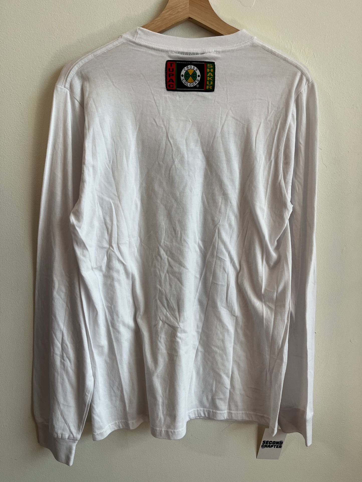00s Cross Colours Tupac Long Sleeve Shirt (M)