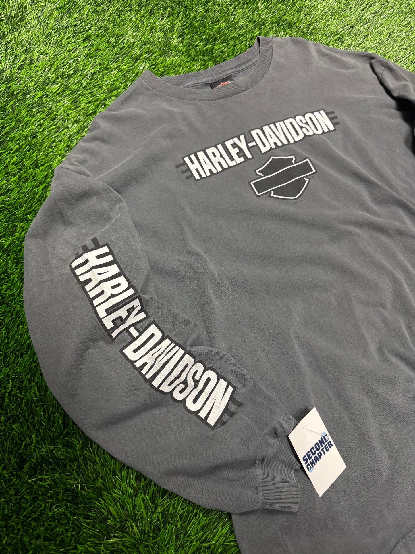 2012 Harley Davidson Charcoal Long Sleeve Tee (XL)