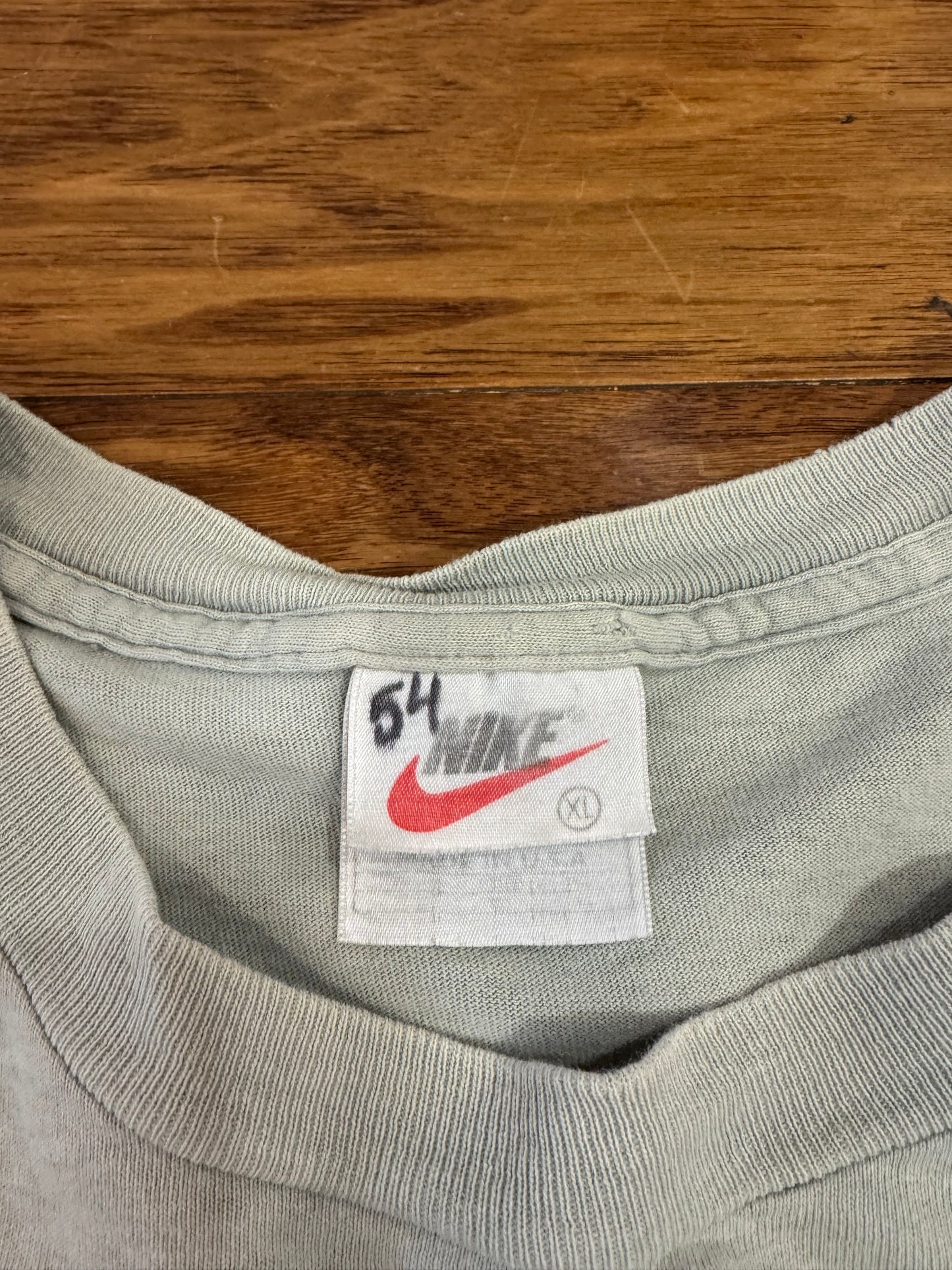 90s Nike Athletics Yellow Swoosh Tee (XL)