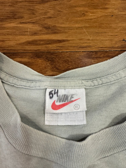90s Nike Athletics Yellow Swoosh Tee (XL)