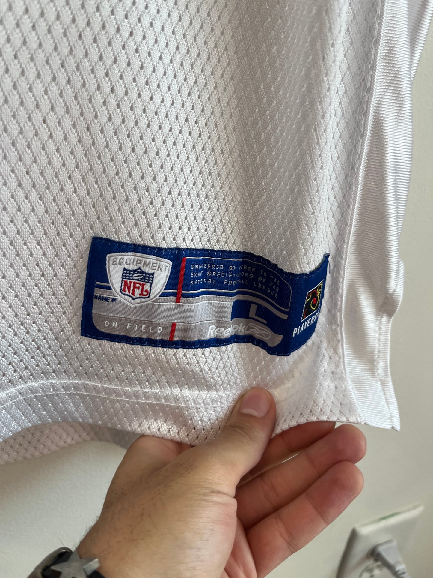 00s Carolina Panthers Julius Peppers Reebok Away Jersey (L)