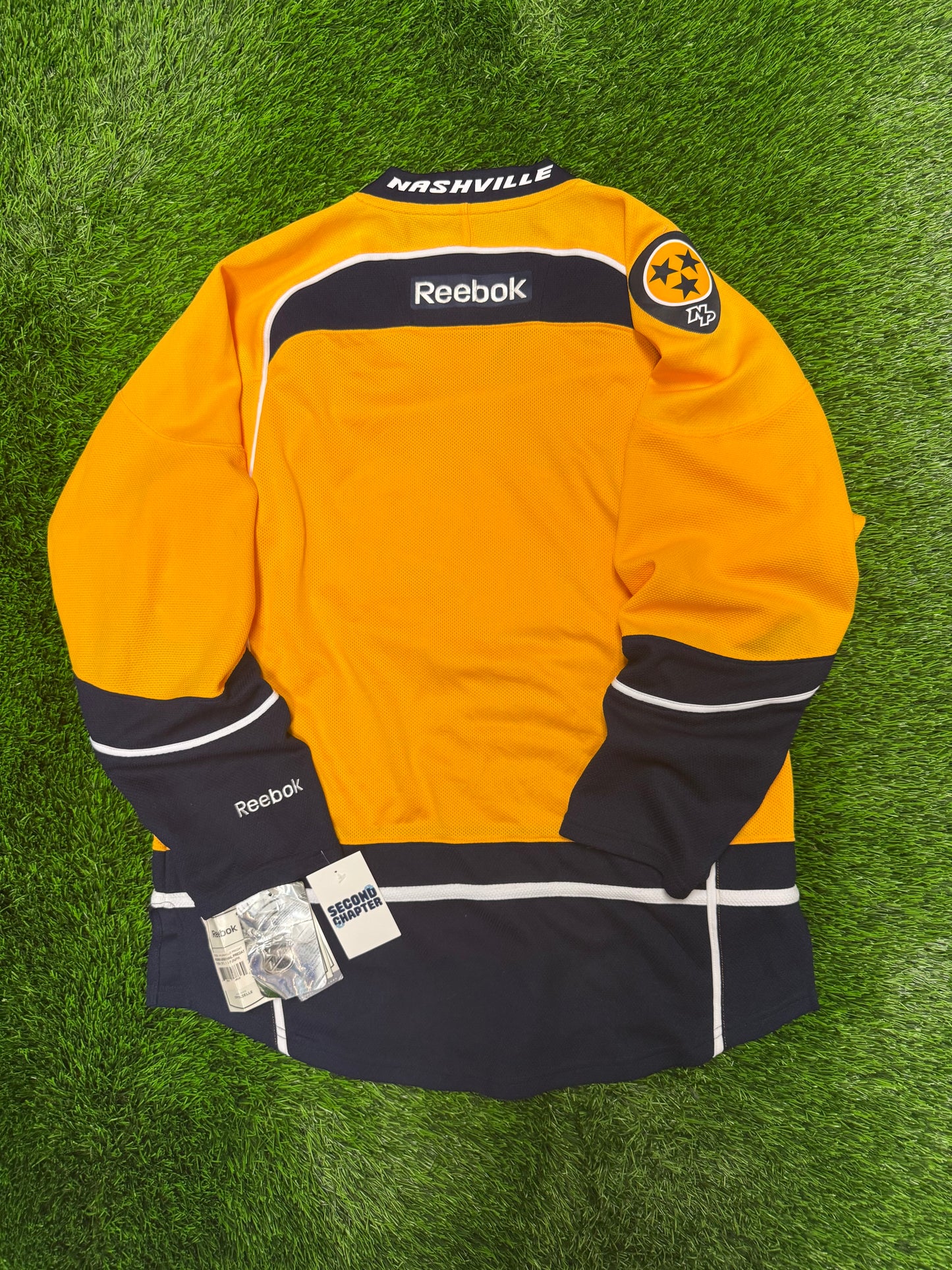 2012 Nashville Predators Reebok NHL Oversized Home Jersey (S)