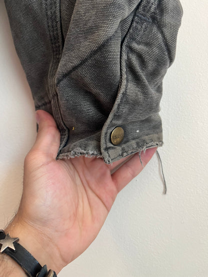 90s Carhartt Detroit Faded Charcoal Vintage Jacket (XL)