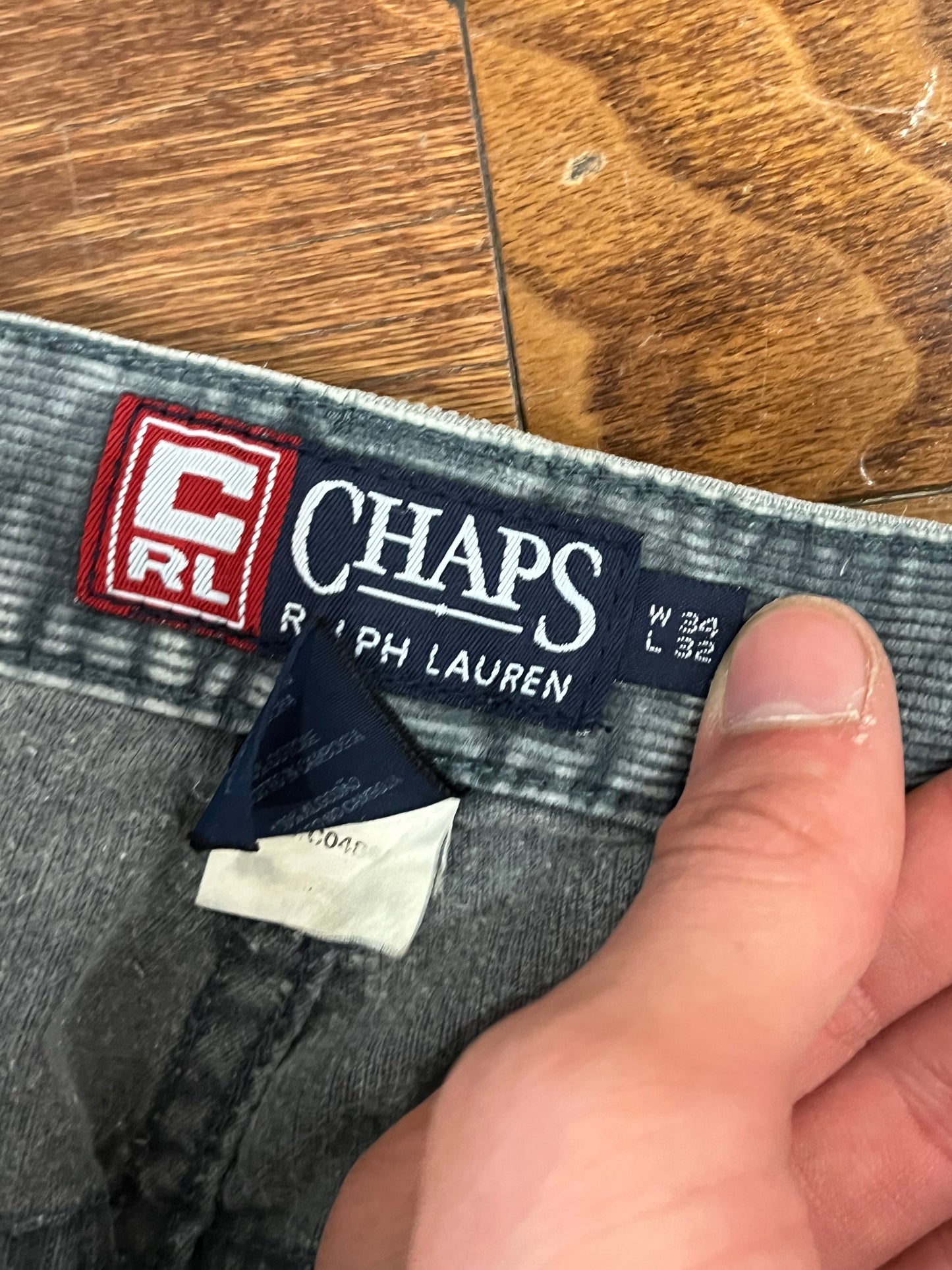 00s Chaps Ralph Lauren Teal Corduroy Pants (34 x 32)