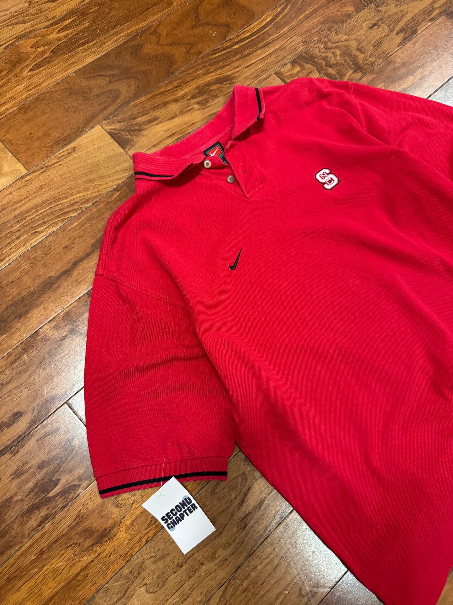 2001 NC State University (NCSU) Nike Polo Shirt (L)