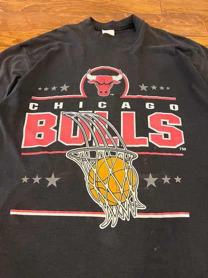 90s Chicago Bulls Hoop Faded Graphic Tee (XXL)