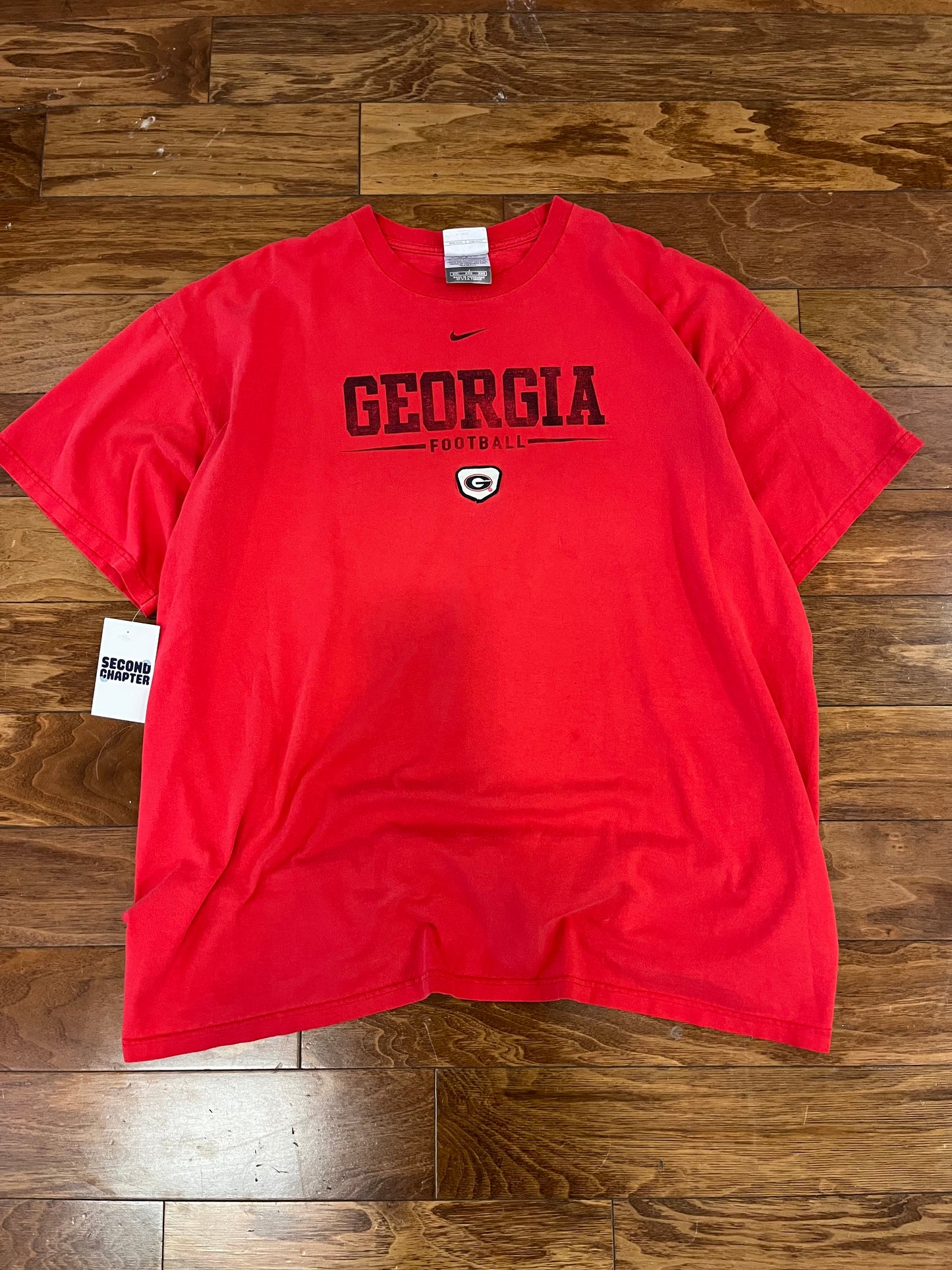 00a Georgia Nike Spell Out Tee (XXL)