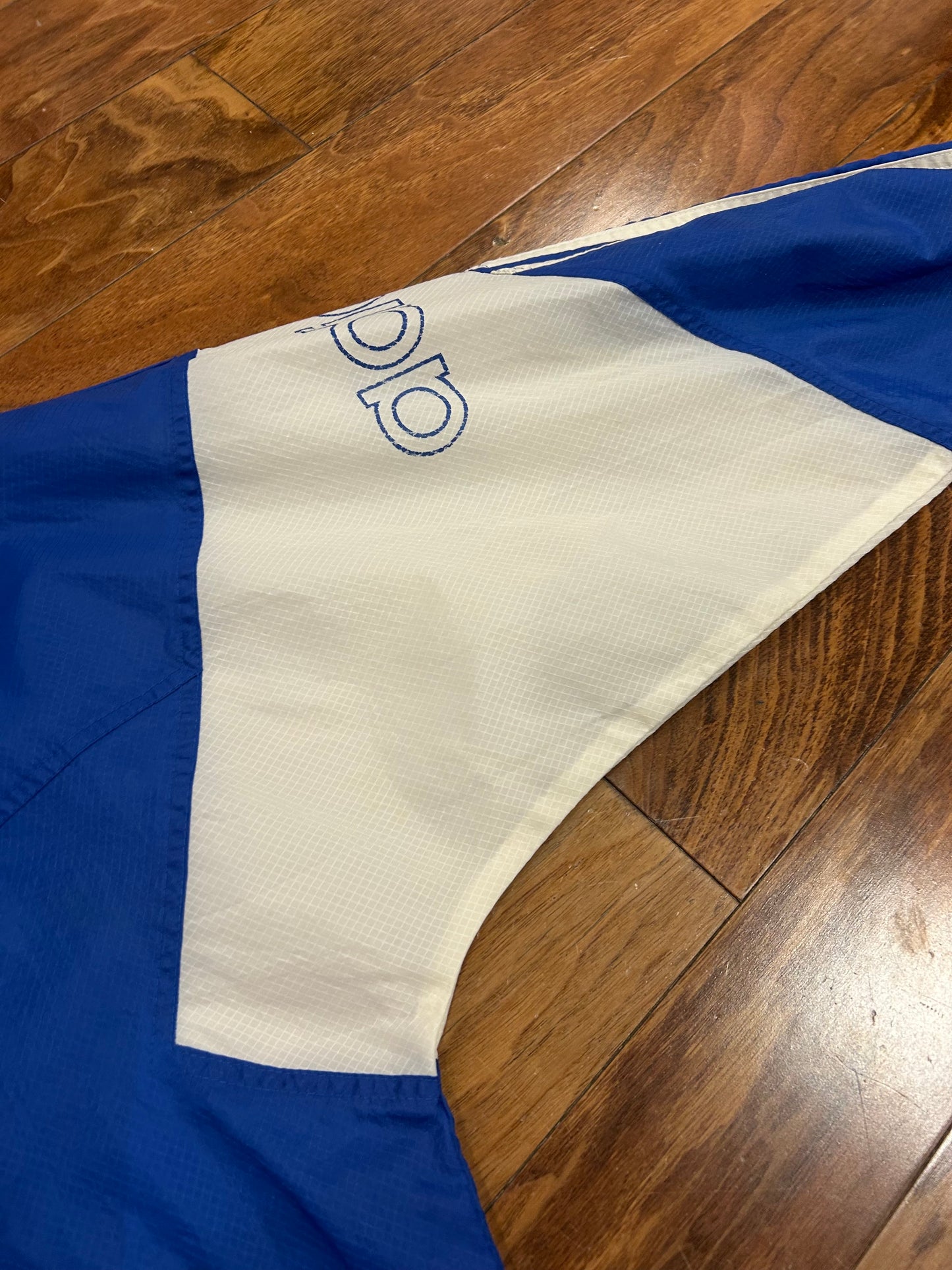 80s Adidas Blue Stained Windbreaker (L)
