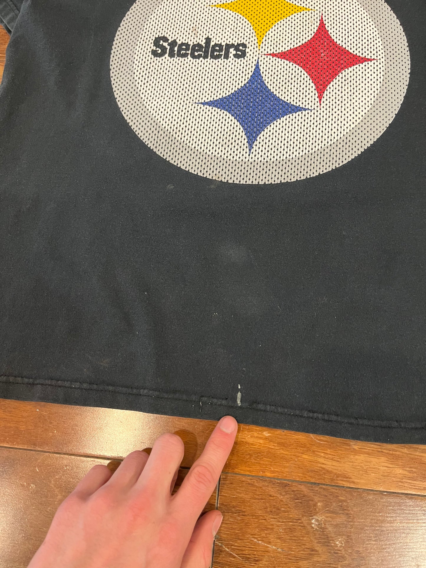 00s Pittsburgh Steelers Paint Vintage Tee (M)