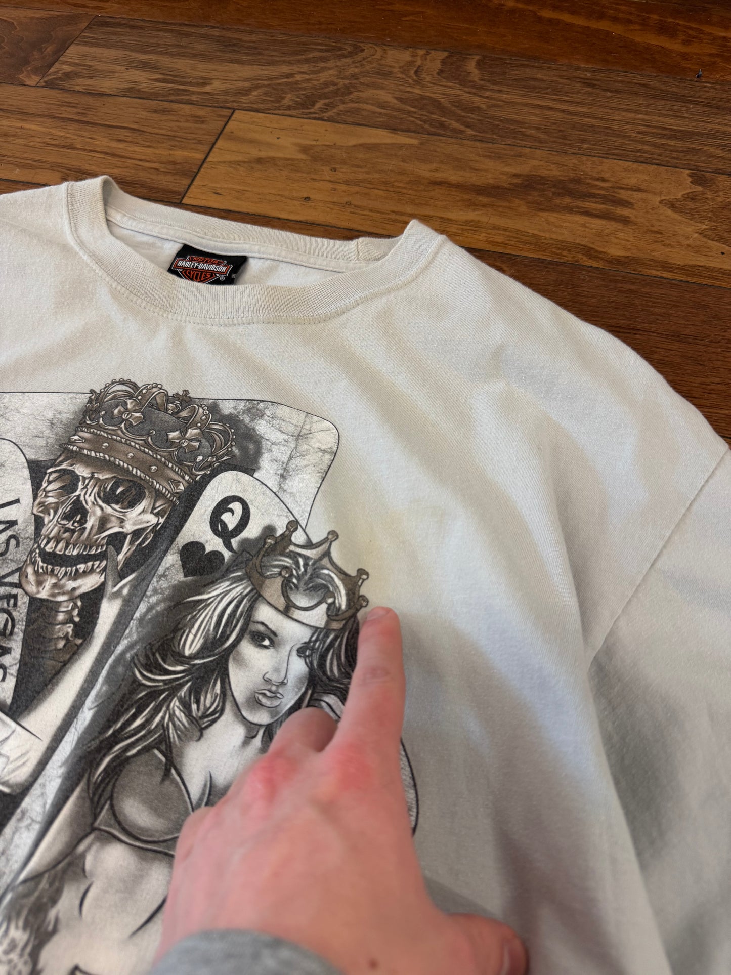 2019 Harley Davidson Las Vegas Cream Tee (XL)