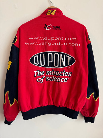 90s Jeff Gordon Dupont Jeff Hamilton Flames Nascar Jacket (L)