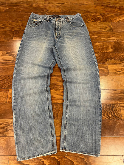 00s LRG Baggy Light Blue Jeans (36 x 34)