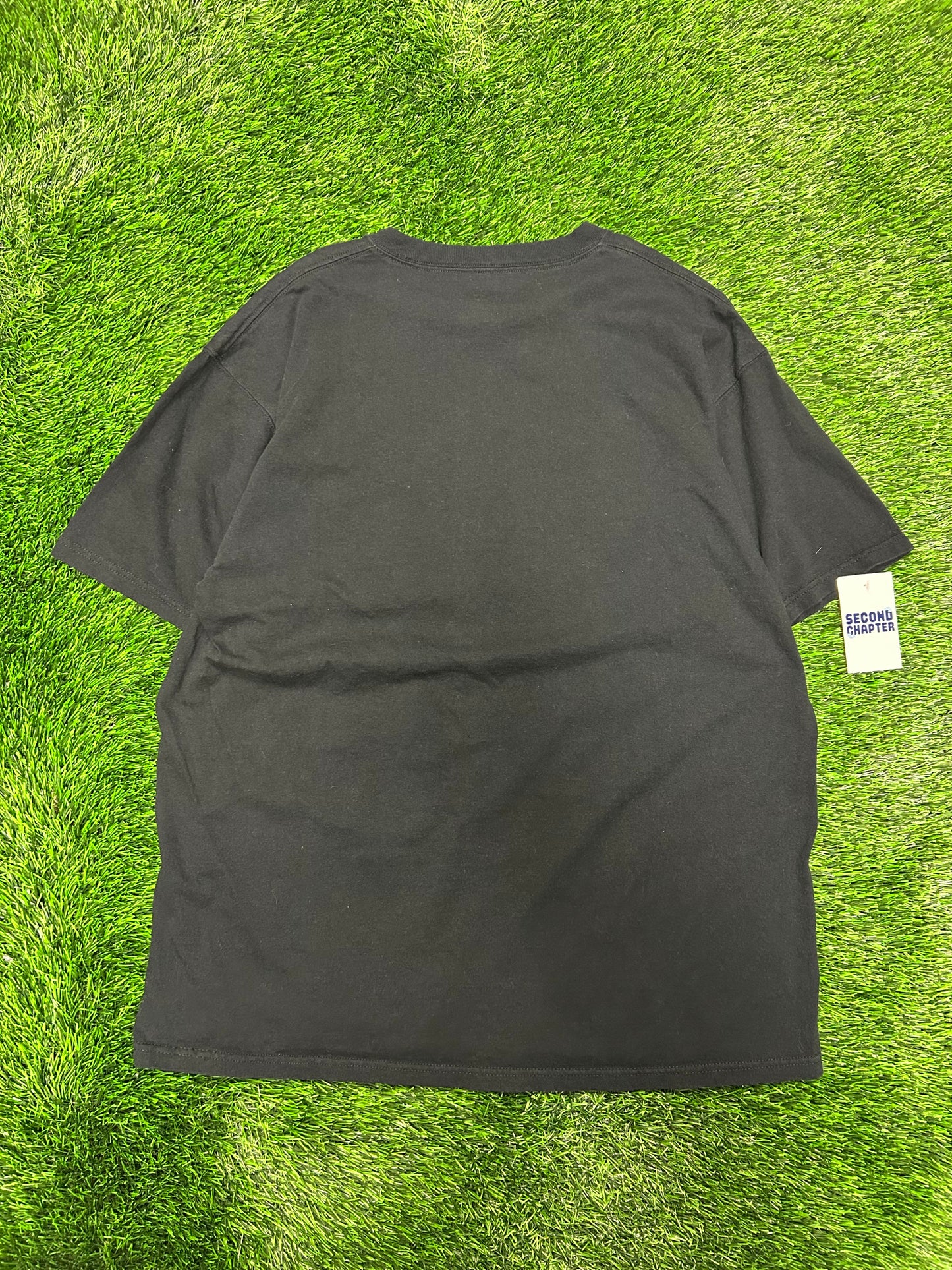 00s Pittsburgh Steelers Center Logo Black NFL Tee (XL)