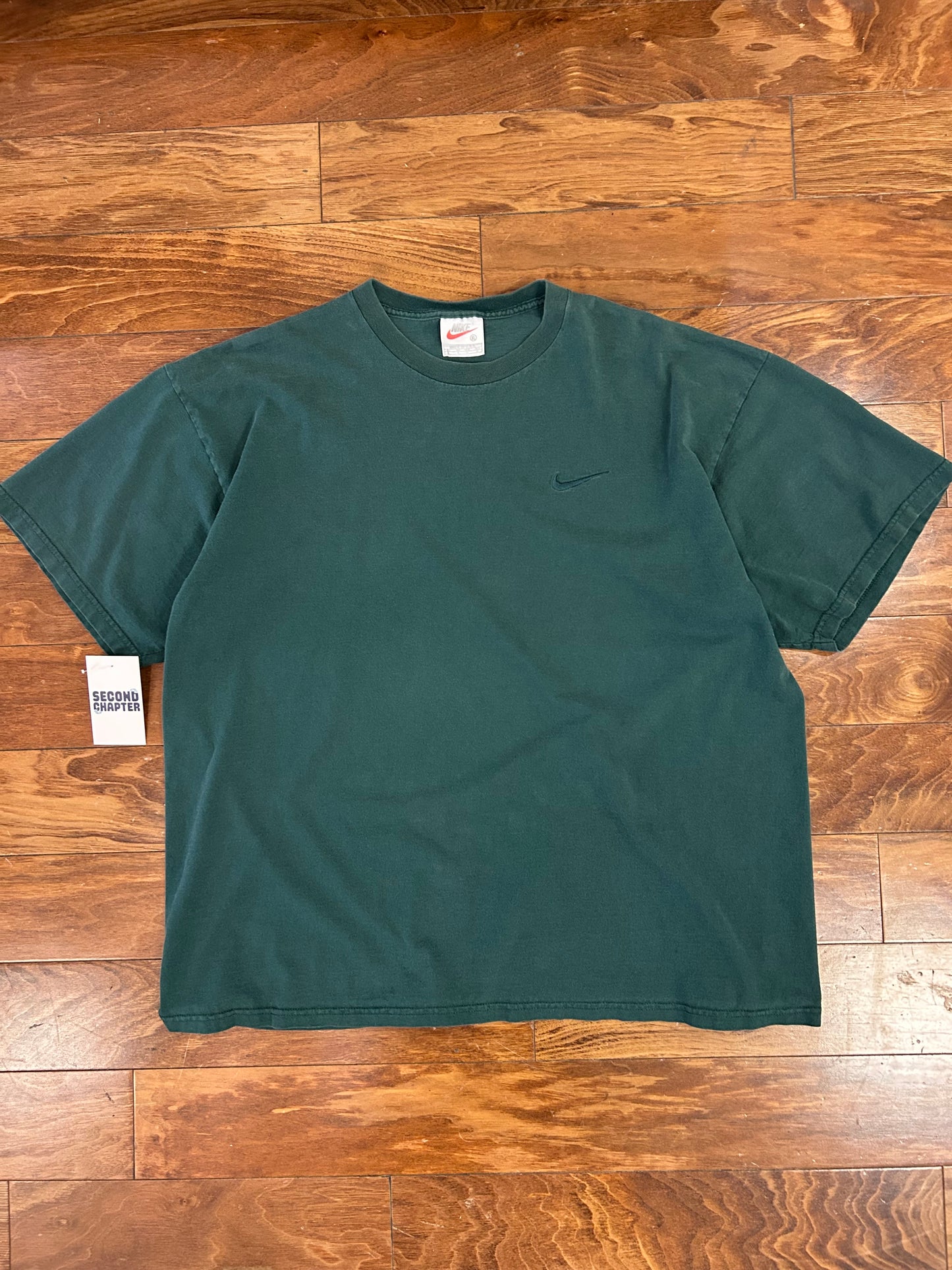 90s Nike Forest Green Essential Tee (XL)