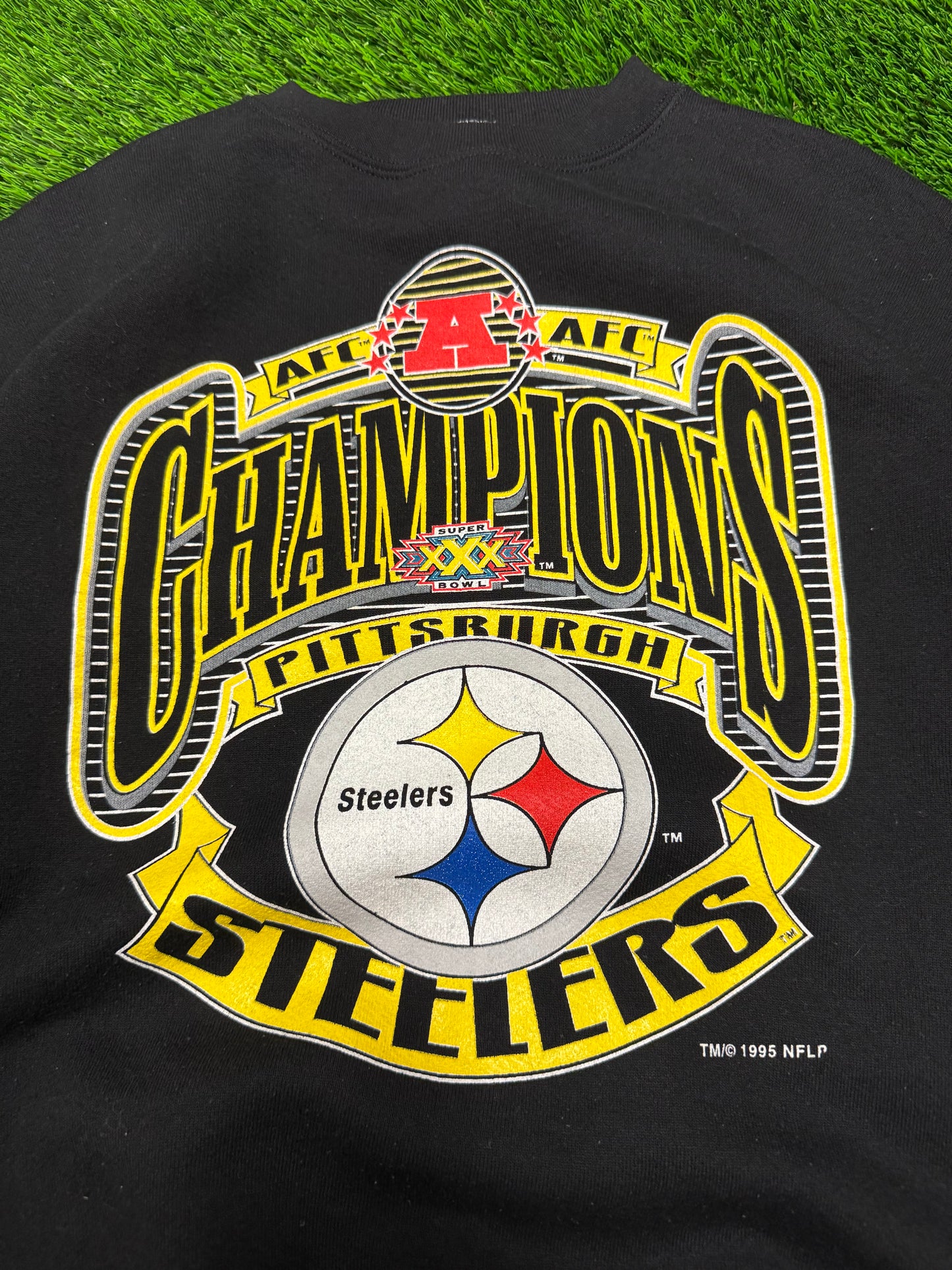1996 Steelers Super Bowl Champions Vintage NFL Crewneck (XL)