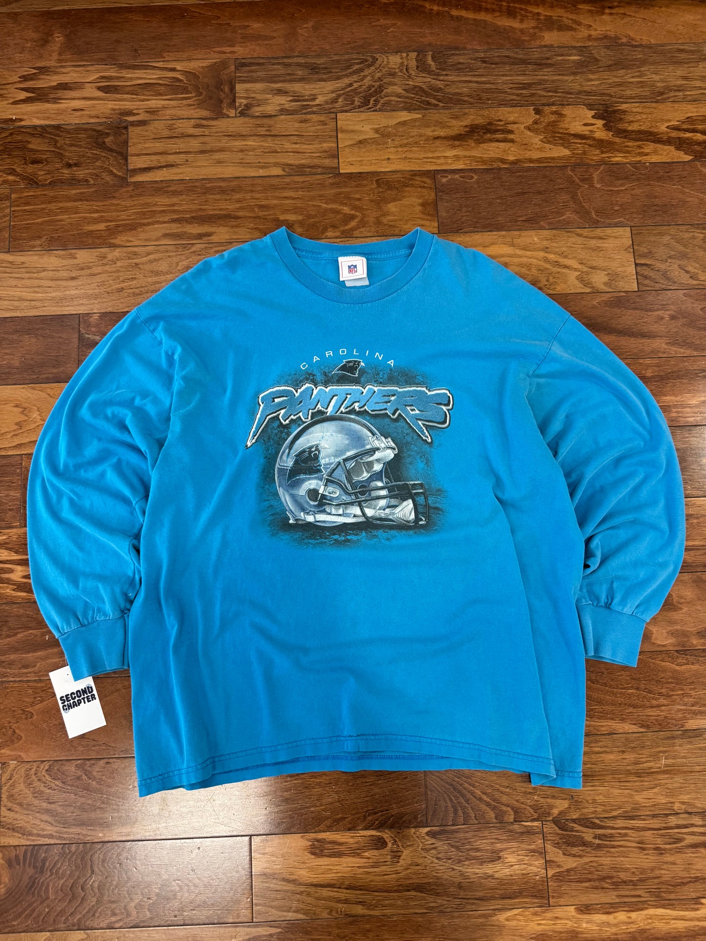 00s Carolina Panthers Long Sleeve Helmet Shirt (XXL)
