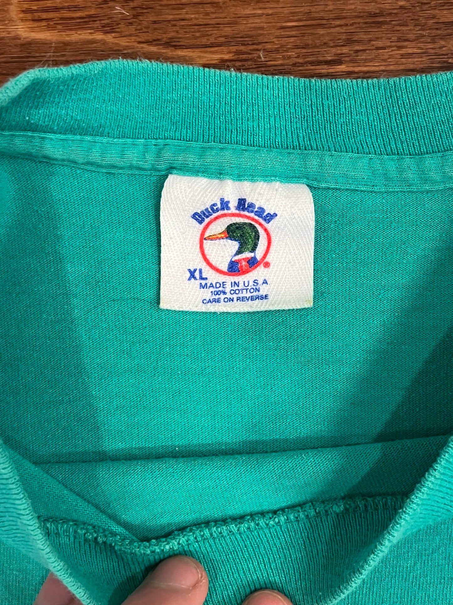 90s Duck Head World Tours Teal Vintage Tee