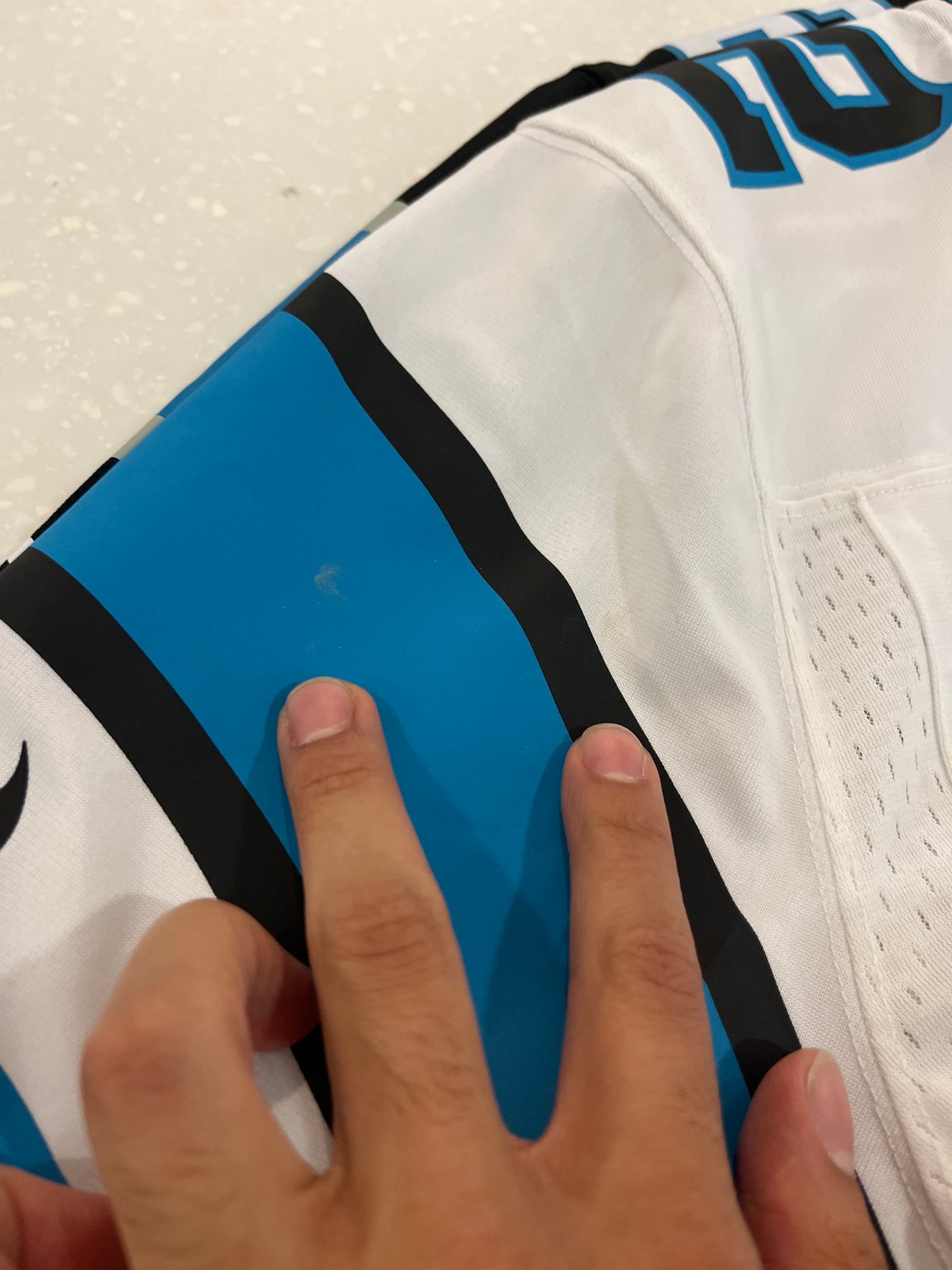 2022 Christian McCaffery Carolina Panthers Away Nike NFL Jersey (M)