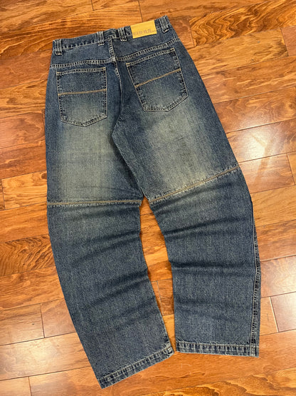 00s Vibes Double Knee Baggy Jeans (32x34)