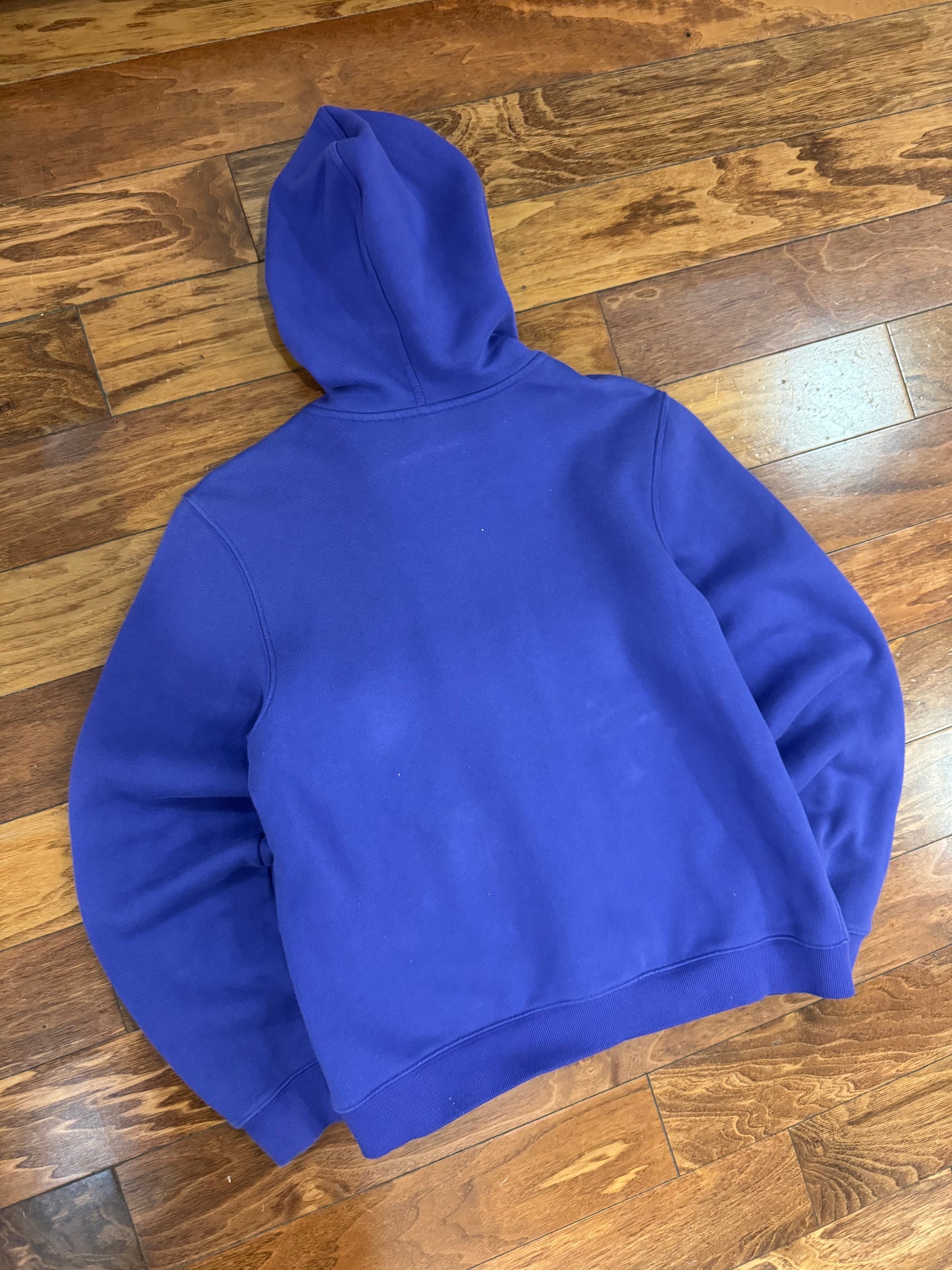 00s Adidas Purple Striped Full Zip Hoodie (L)