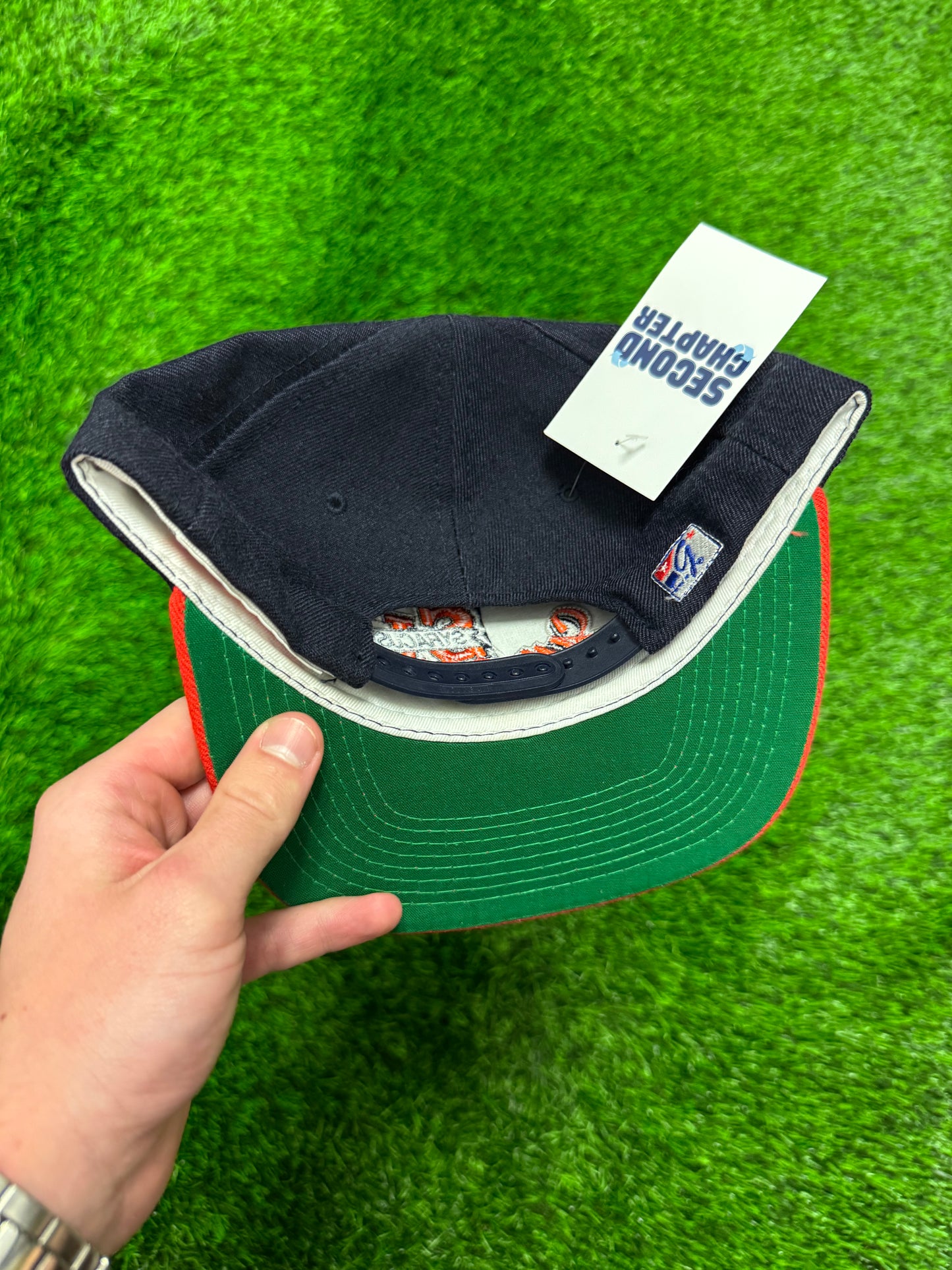 90s Syracuse University Spell Out The Game Vintage Snapback Hat (OS)