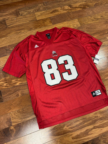 00s NC State Adidas #83 Football Jersey (XL)