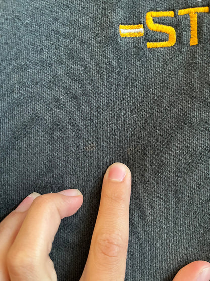 2005 Pittsburgh Steelers Faded Embroidered Hoodie (L)