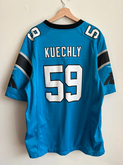 2010s Carolina Panthers Luke Kuechly Blue Nike Jersey (XL)