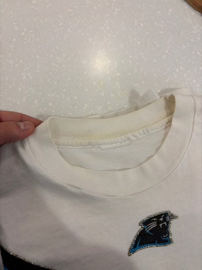 1996 Carolina Panthers Vintage Custom Glitter Tee (L)