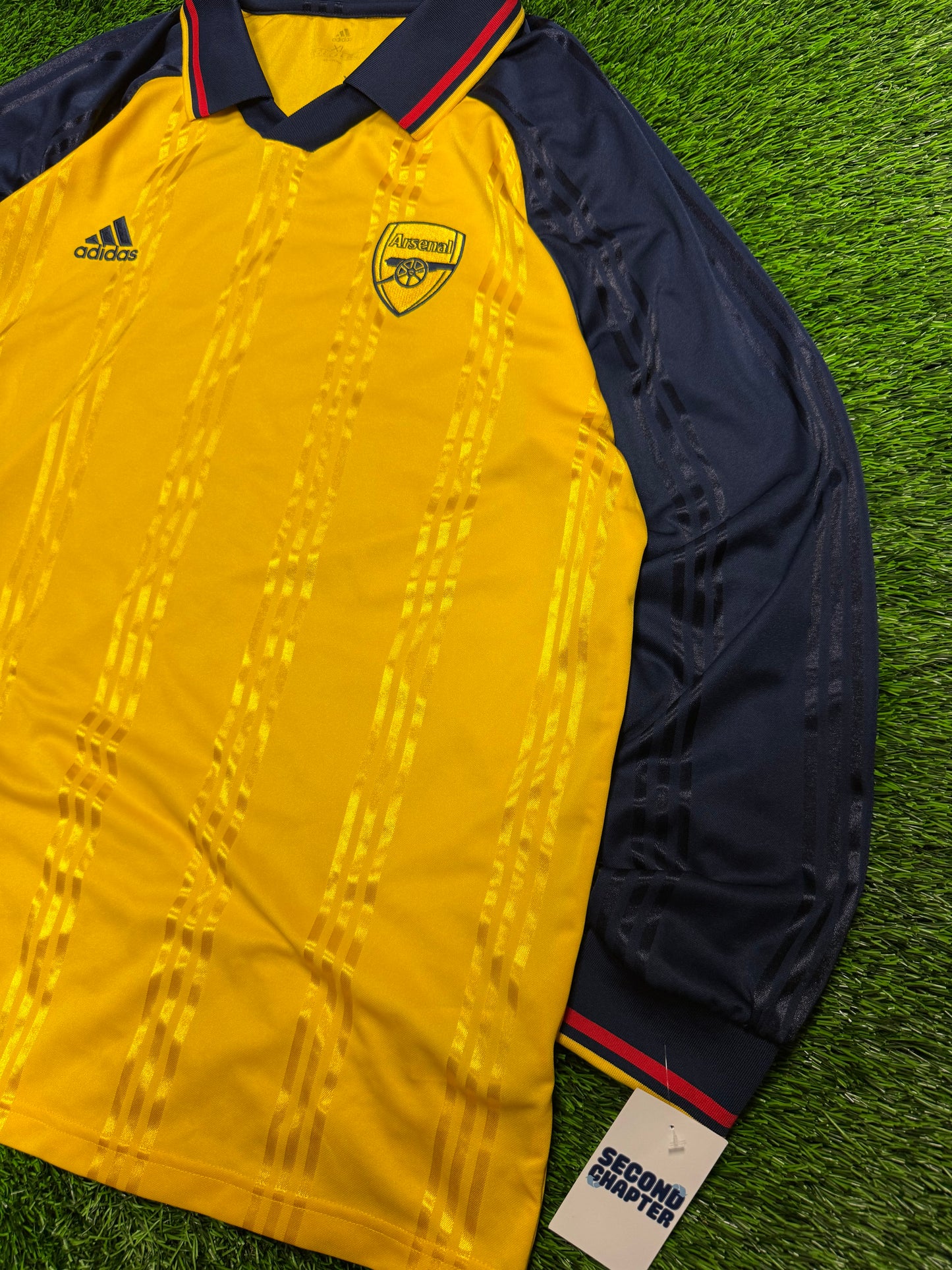 Arsenal Away Long Sleeve Adidas Oversized Jersey 2019-20 Kit (XL)
