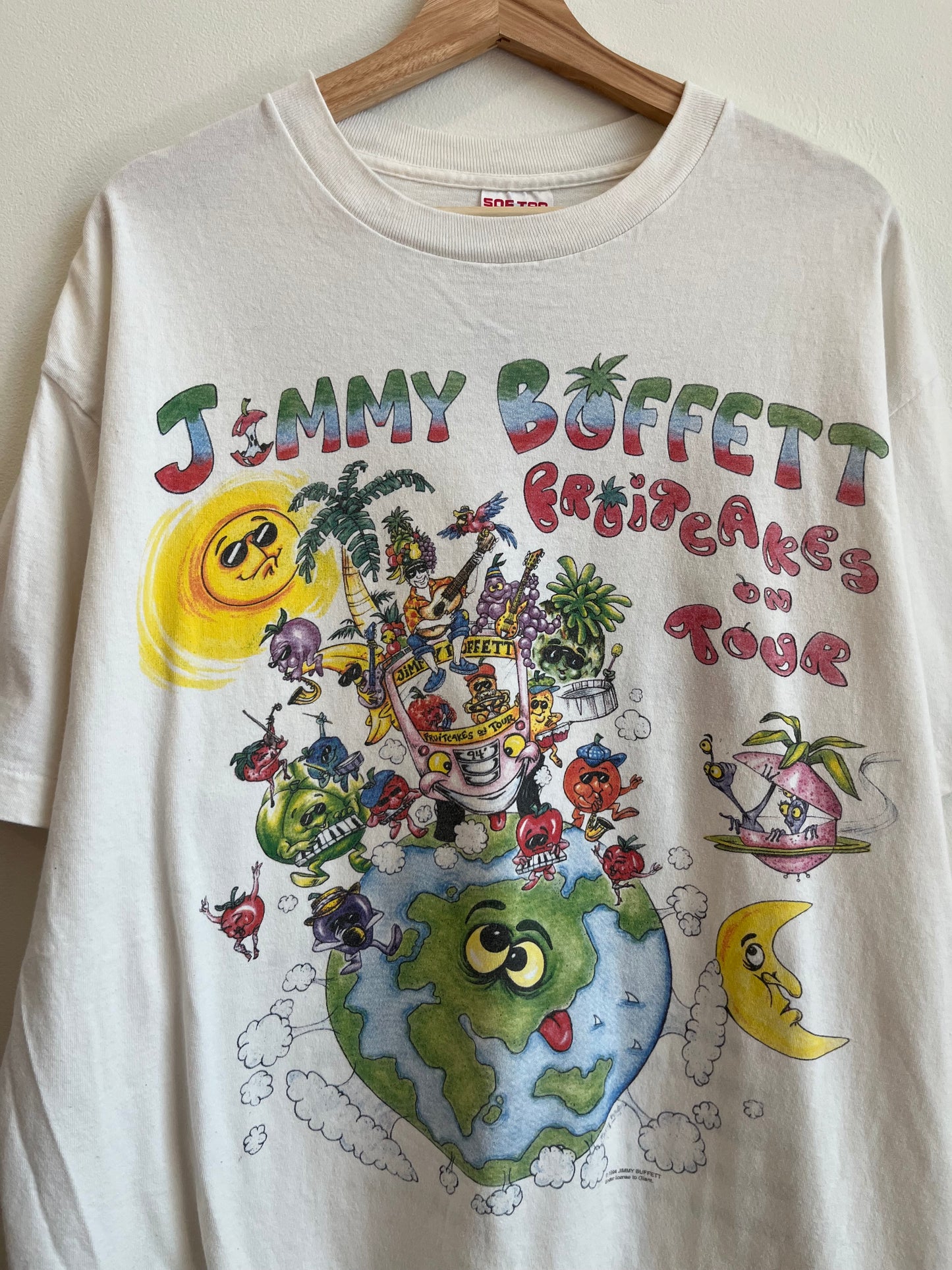 1994 Jimmy Buffet "Fruitcakes on Tour" Vintage Music Tee (XL)