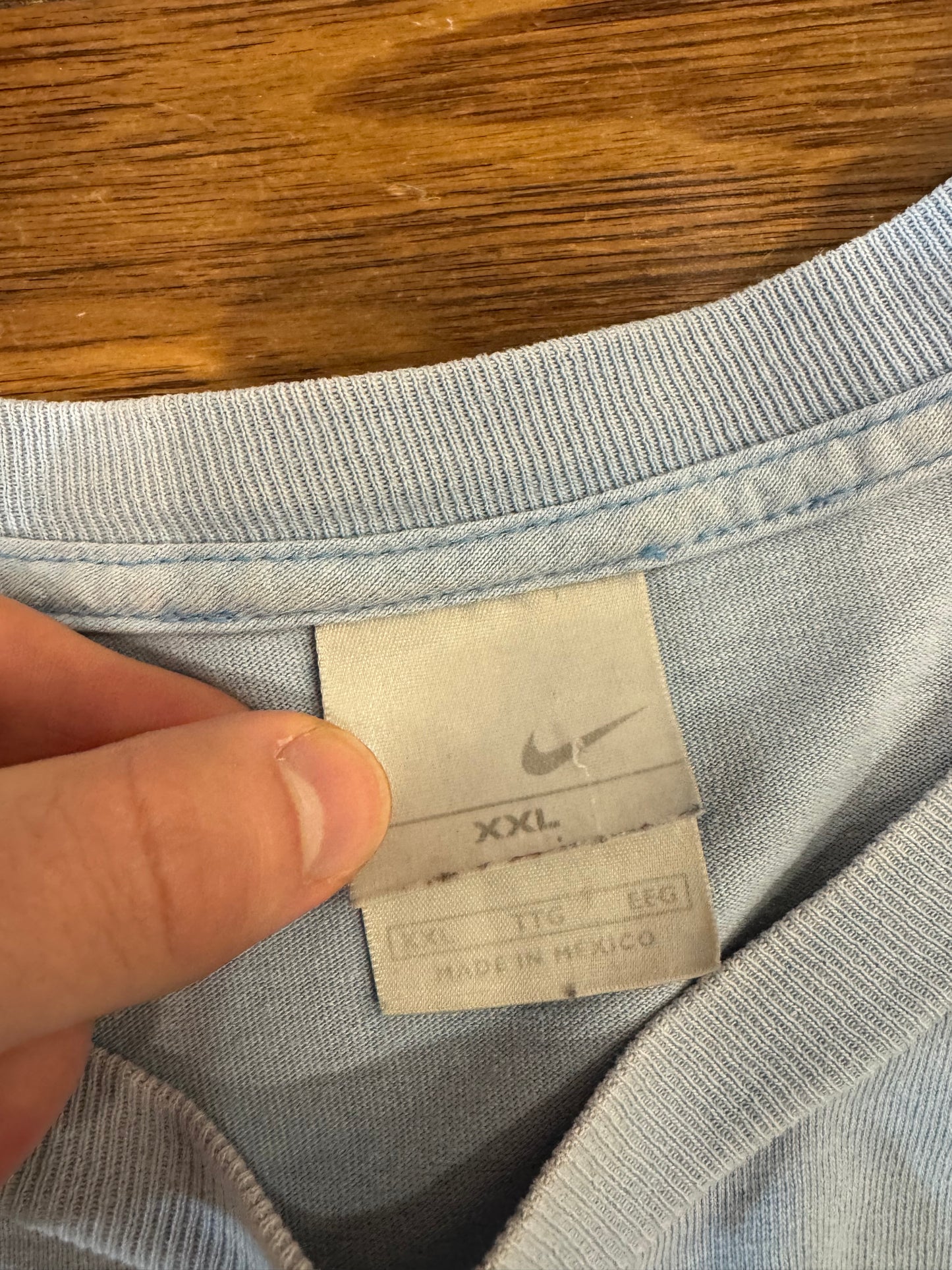 00s Property of Nike Faded Blue Muscle Tee (XXL)
