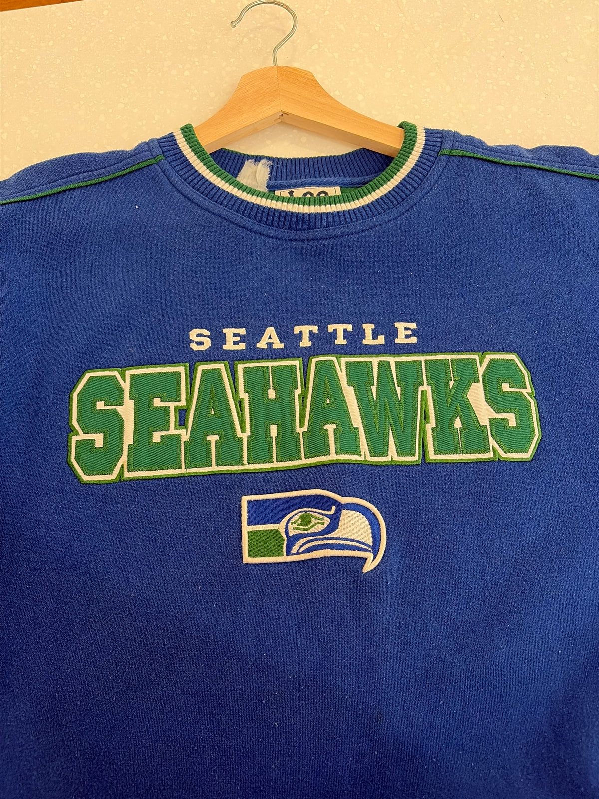 2001 Seattle Seahawks Lee Embroidered Crewneck (L)