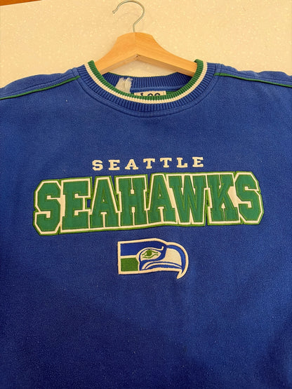 2001 Seattle Seahawks Lee Embroidered Crewneck (L)