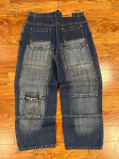 00s Culture Double Knee Baggy Jeans (38x30)