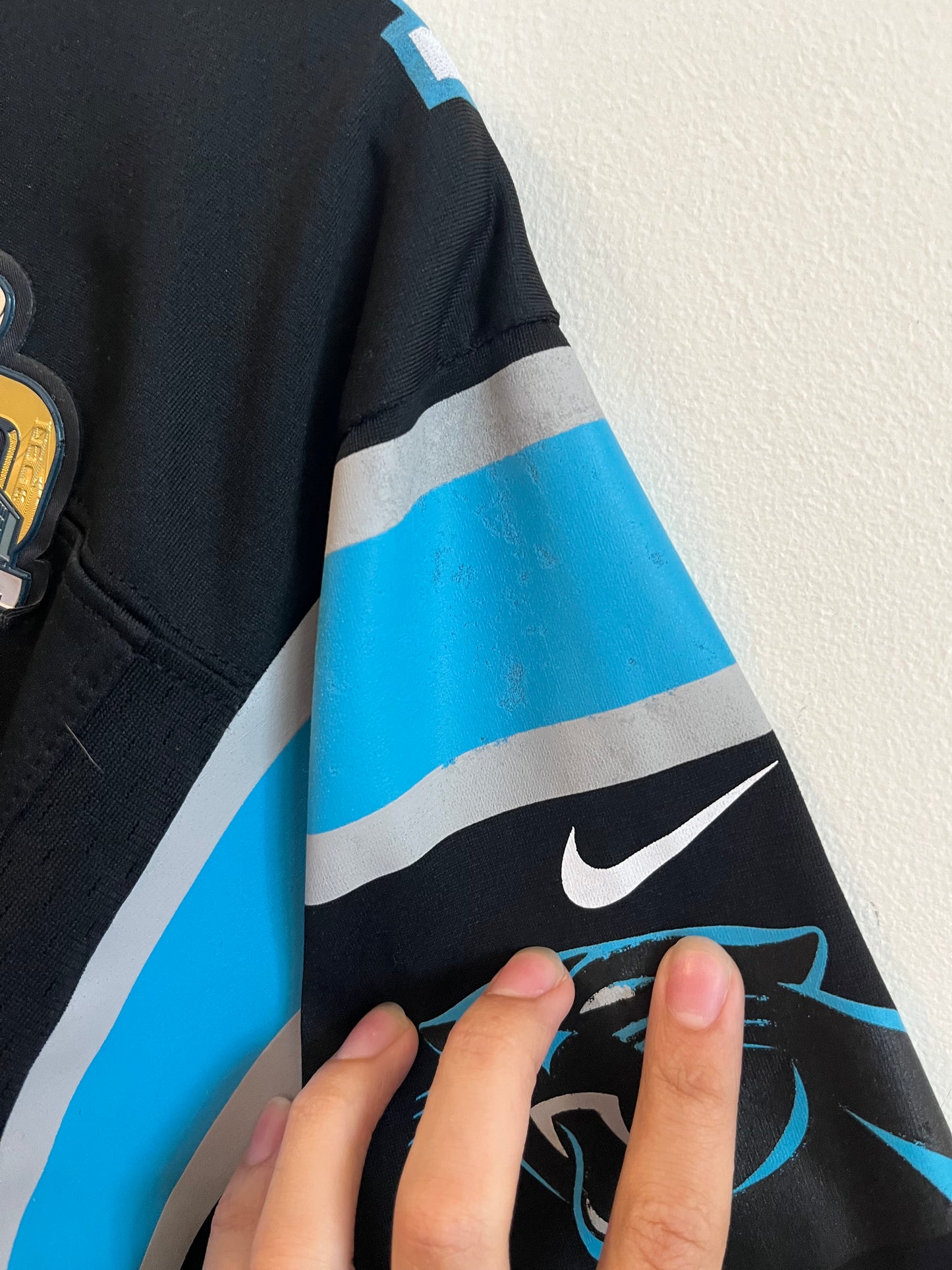 2015 Carolina Panthers SB 50 Home Jersey (Youth XL)