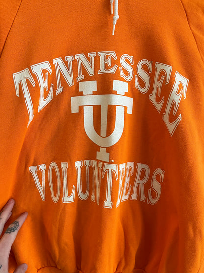 80s Tennessee Volunteers Orange Spell Out Hoodie (M)