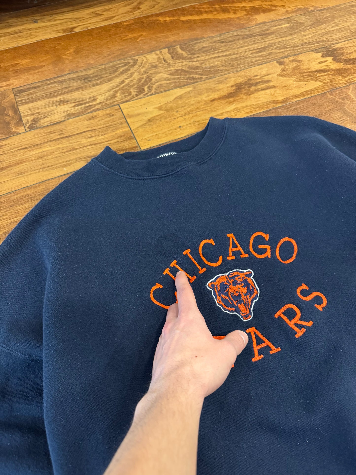 90s Chicago Bears Embroidered Tultex Vintage NFL Crewneck (XXL)