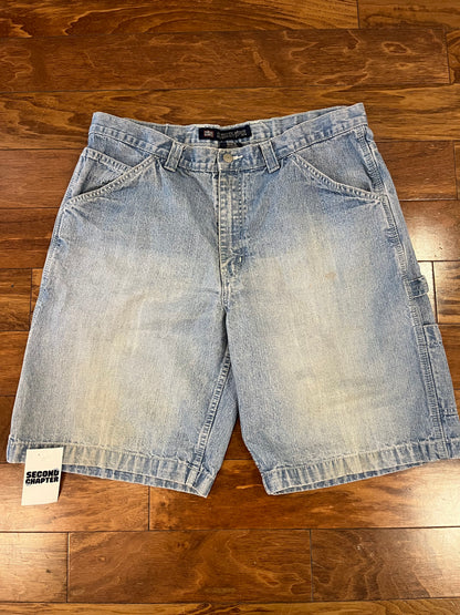 00s Faded Glory Light Wash Jean Shorts (38)