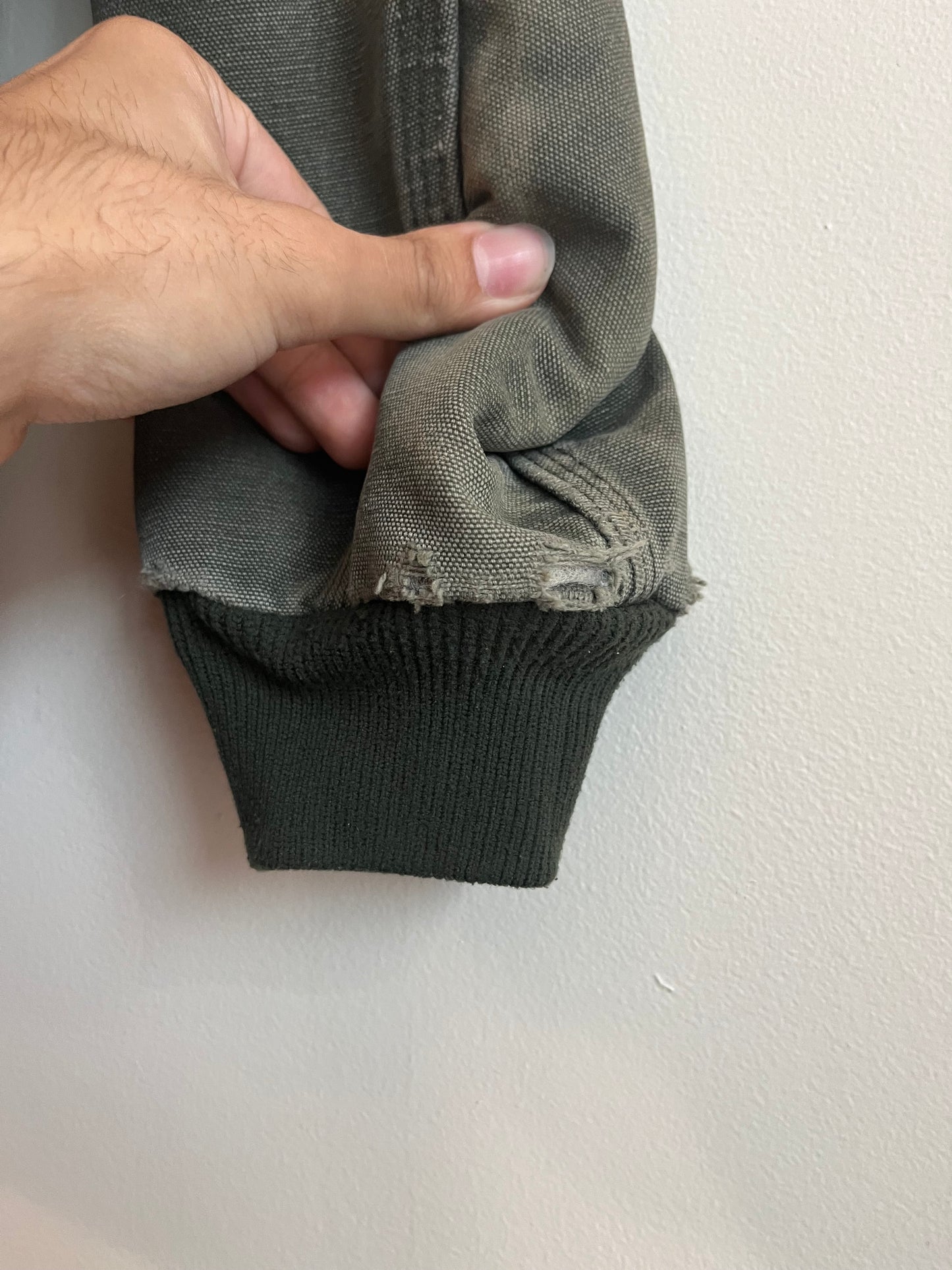 2006 Carhartt J130 Moss Green Distressed Jacket (L Tall)