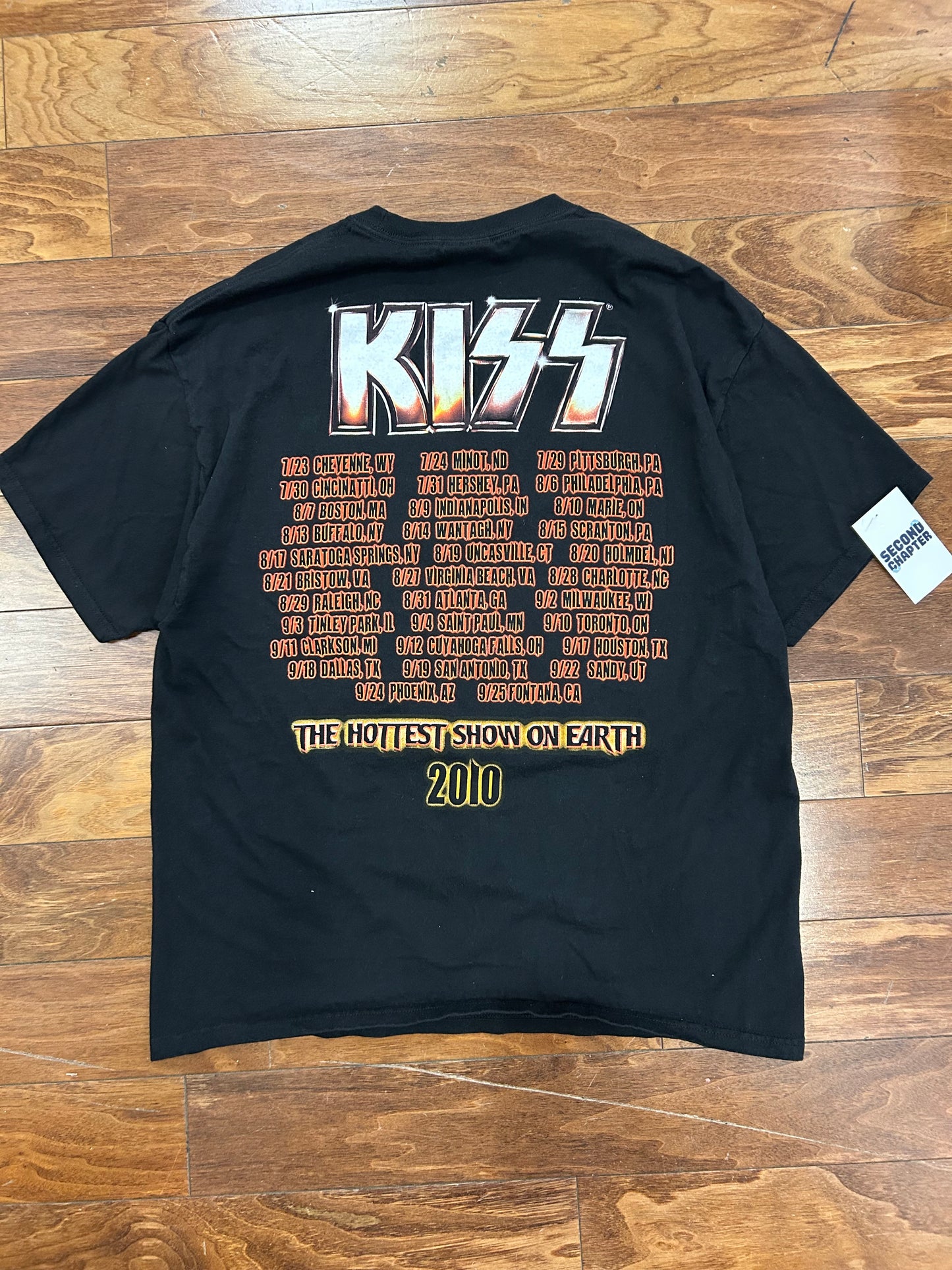 2010 Kiss Rock Band Music Tour Tee (XL)