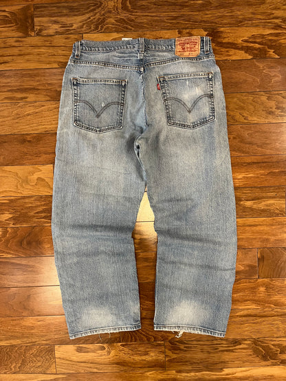 2006 Levi's 569 Distressed Baggy Jeans (34 x 30)