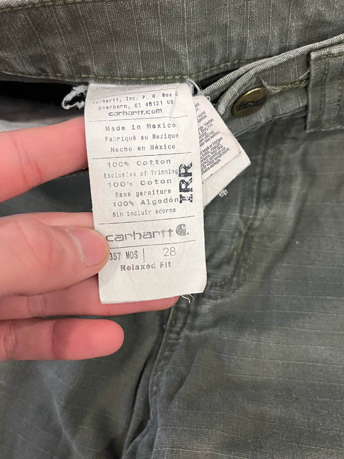 2016 Carhartt Moss Cargo Shorts (28)