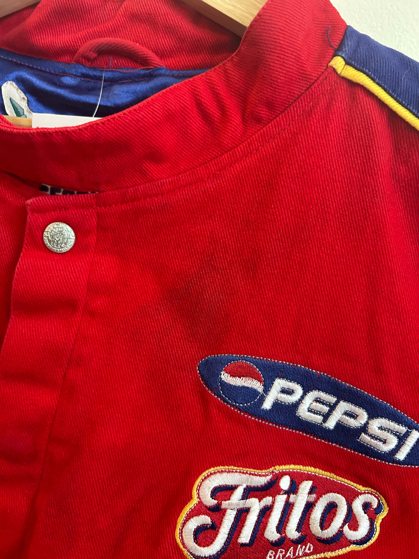 90s Nascar Jeff Gordon Dupont Flames Vintage Racing Jacket (XXL)
