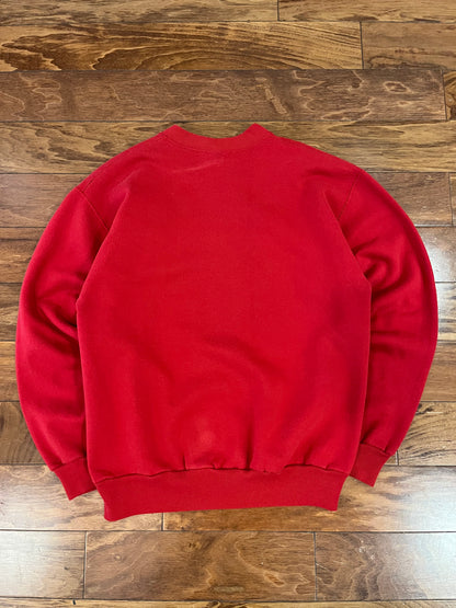 00s NC State University Wolfpack 3-Wolf Logo Vintage Crewneck (M)