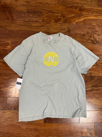 90s Nike Athletics Yellow Swoosh Tee (XL)