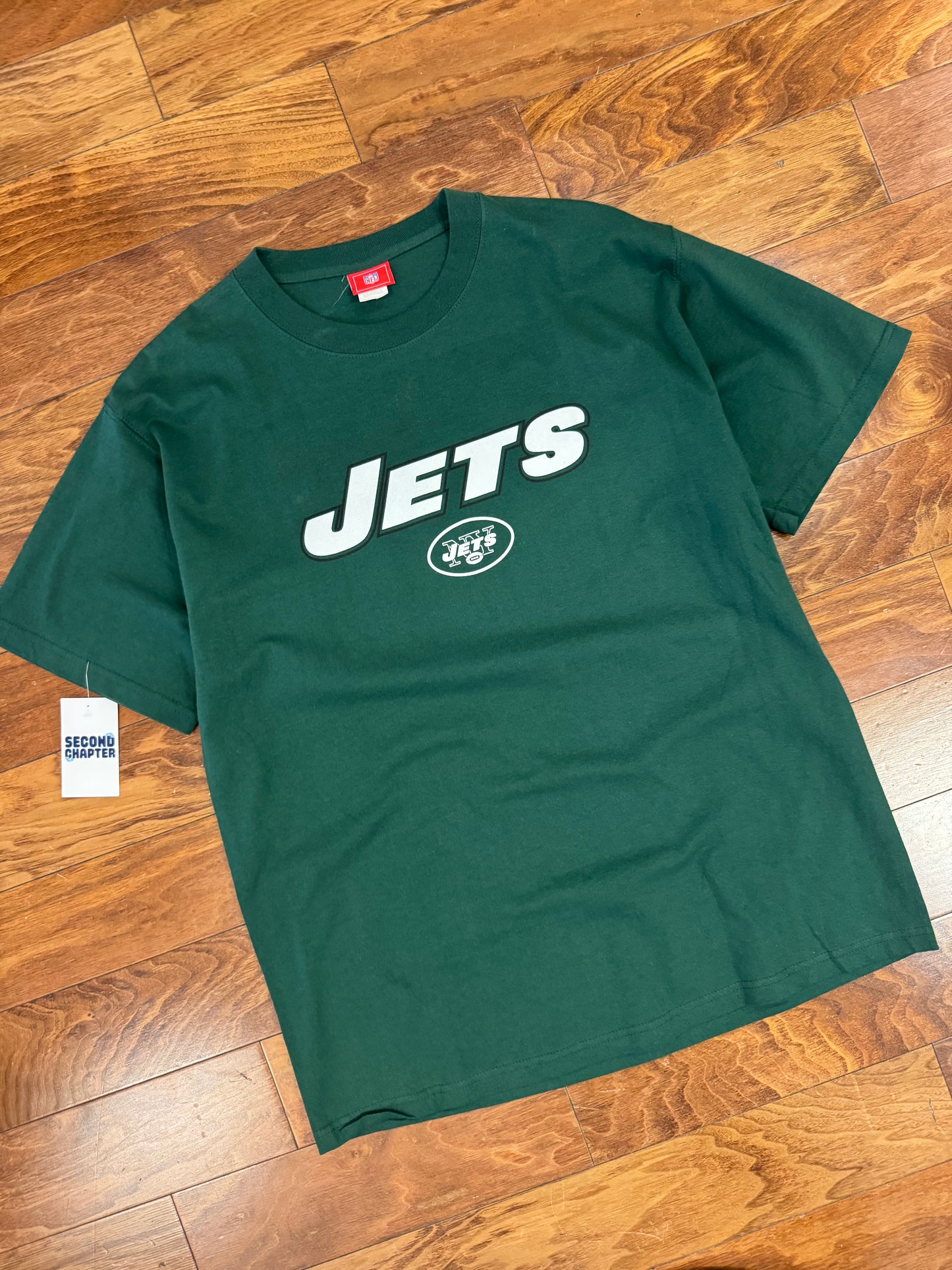 2005 New York Jets Spell Out Green Tee (L)