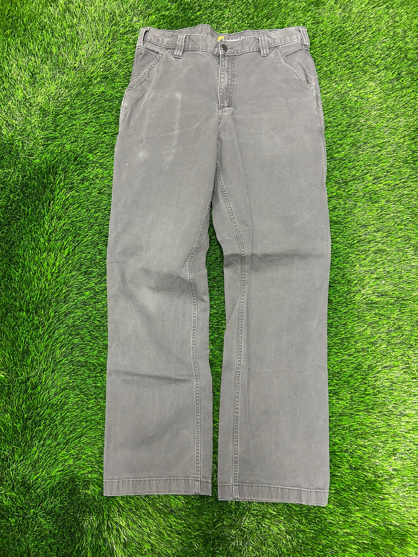 Carhartt Grey Workwear Relaxed Fit Pants (34 x 34)
