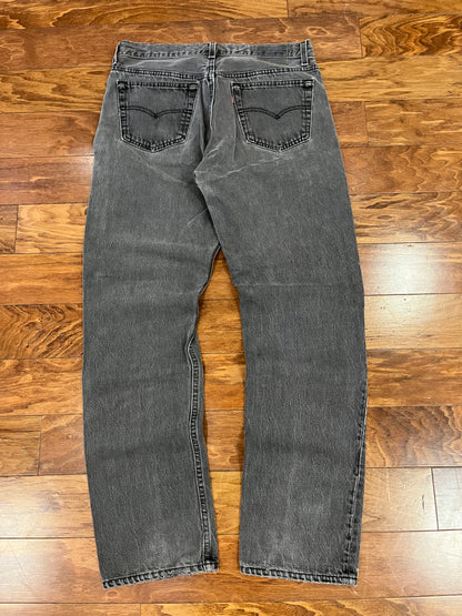 1994 Levi's 501 Vintage Faded Black Jeans (31 x 32)