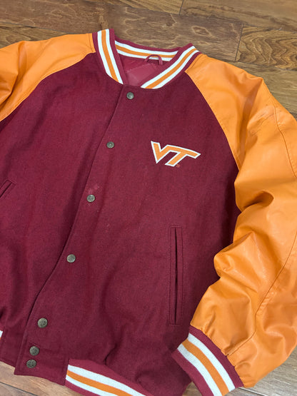 00s Virginia Tech S&B Leather Jacket (M)